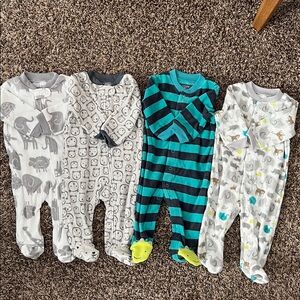 Striped and Patterned Baby’s One Piece Set